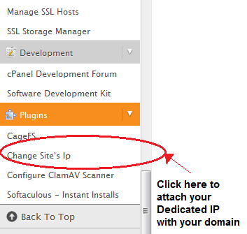 Attaching a Dedicated IP to a domain in WHM
